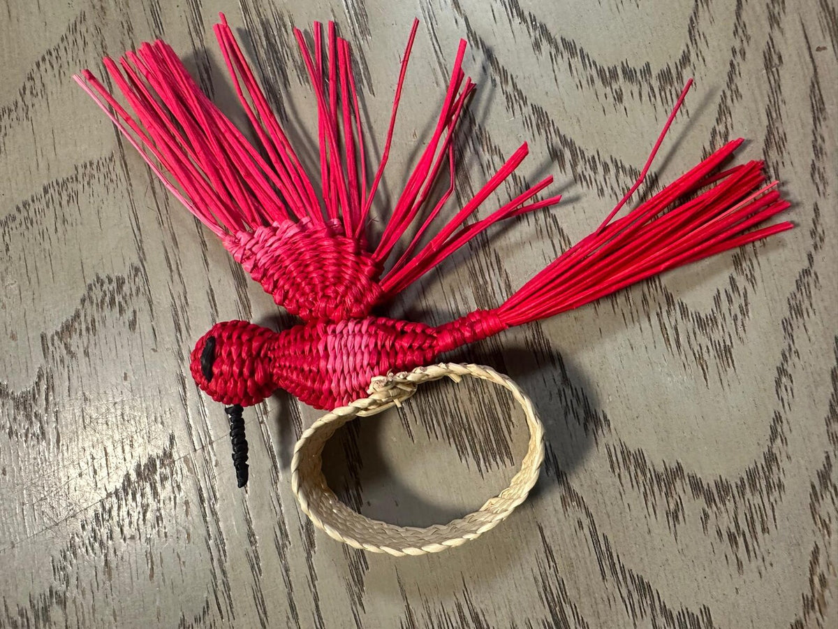 Humming bird Raffia Napkin ring