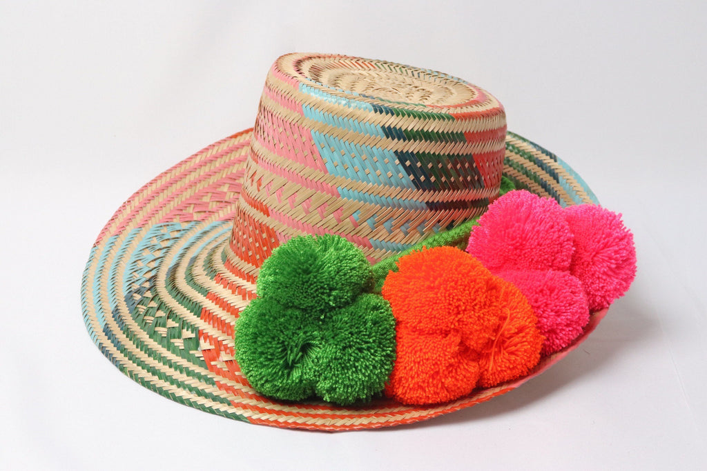 Multicolor Pompom Hat - Best of Colombia