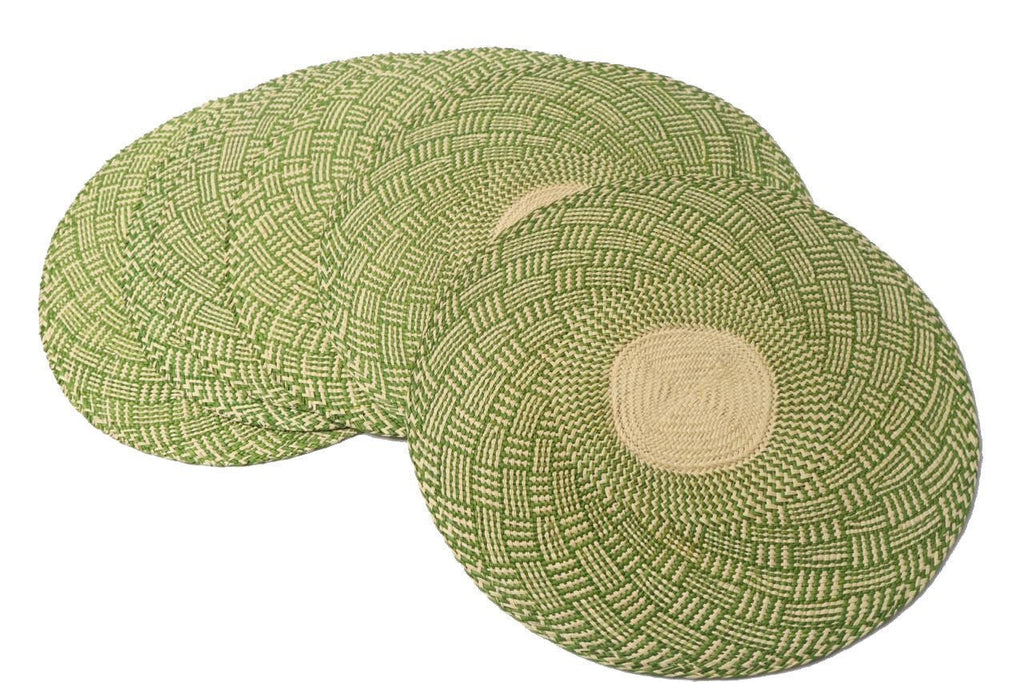 Green iraca placemats - Best of Colombia