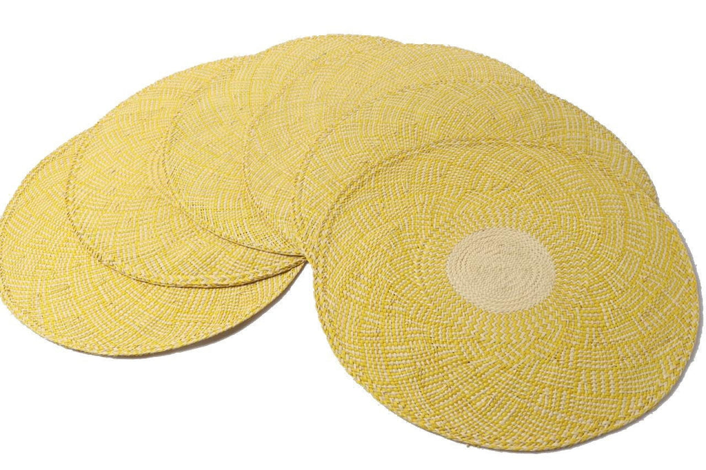 Yellow Woven Placemats [set of 6] - Best of Colombia