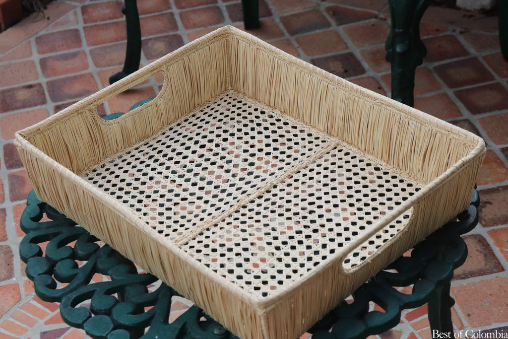 Square iraca Tray - Best of Colombia