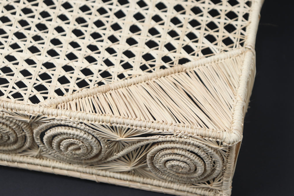 Caracol Rectangular Iraca/Raffia Tray - Best of Colombia