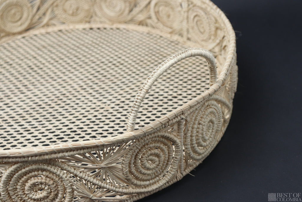 Caracoli iraca Round Tray - Best of Colombia