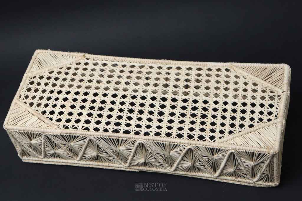 Hand woven Pyramids Iraca/Straw Tray - Best of Colombia