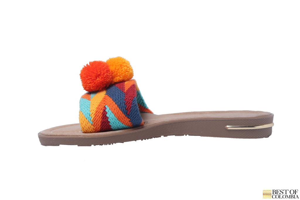 Summer Pompom Sandals - Hand woven - Best of Colombia