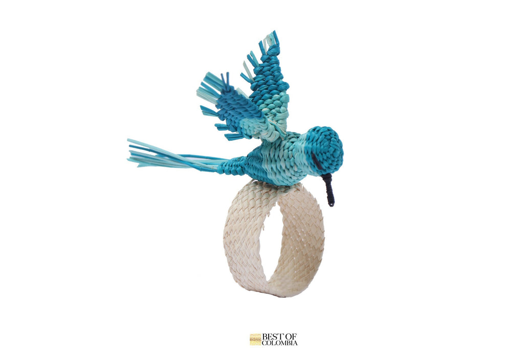 Humming bird Straw Napkin ring - Best of Colombia