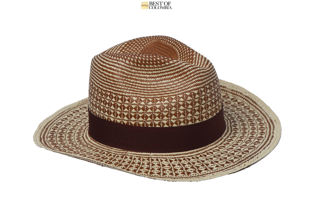 Ojillo Panama Hat - Brown & Natural - Best of Colombia