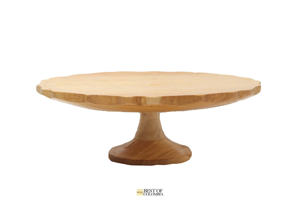 Handcarved Wooden Cake Stand - Best of Colombia