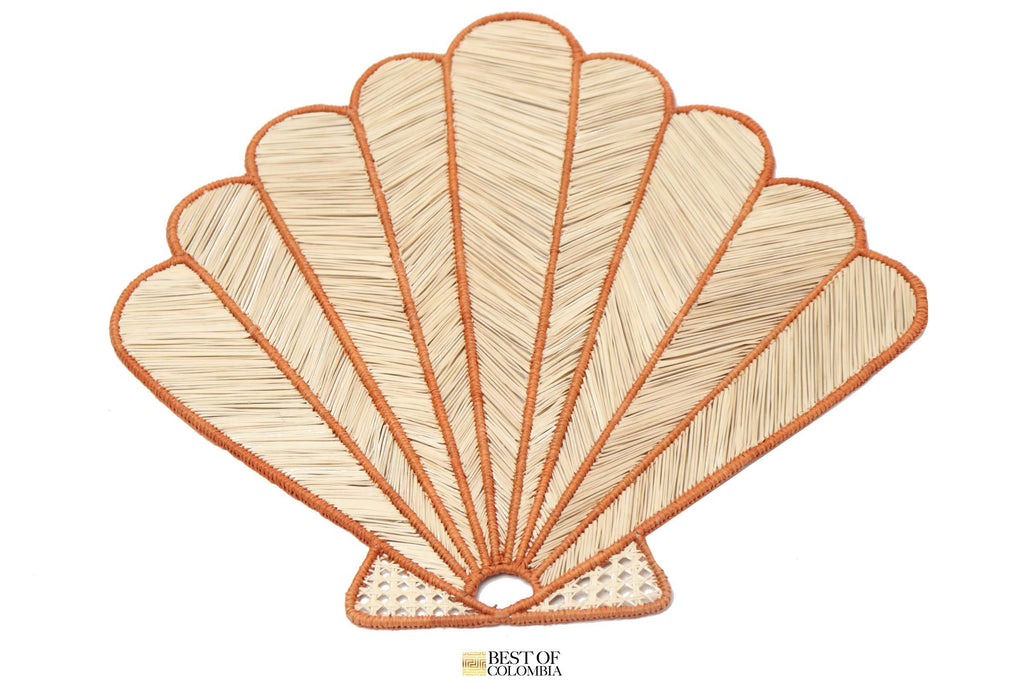 Iraca Shell Placemat - Handwoven - Best of Colombia