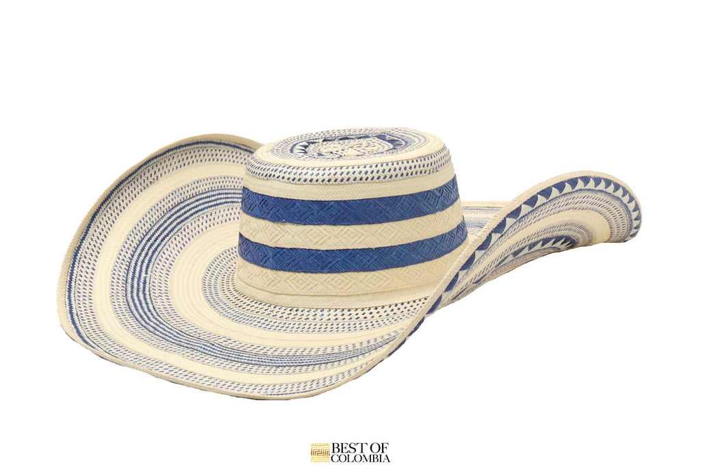 Blue cielo Sombrero Vueltiao Hat - Best of Colombia