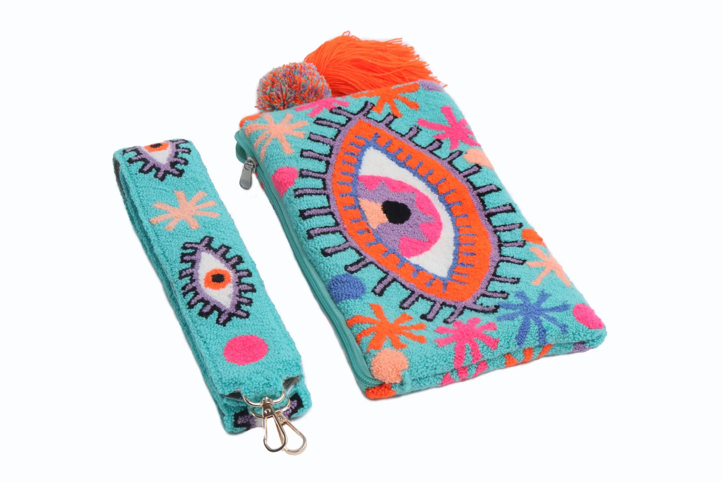 Joyful Blue Eye Clutch - Limited Edition Best of Colombia