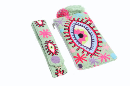 Joyful Lime Eye Clutch - Limited Edition Best of Colombia