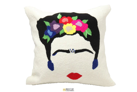 Frida Pillow Cover - 16” x 16” Best of Colombia
