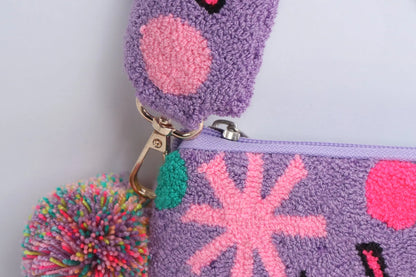 Joyful lila Eye Clutch - Limited Edition Best of Colombia