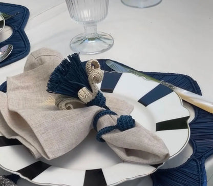 Jasmine Raffia Napkin Ring - 4 Colors Bestofcolombia1