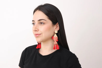 Red Fish Earrings Bestofcolombia1