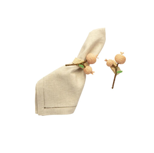 Fall Granada Iraca/Raffia Napkin Rings Best of Colombia