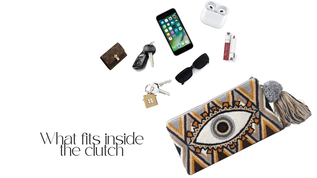 Fall Evil Eye Clutch with Strap Best of Colombia