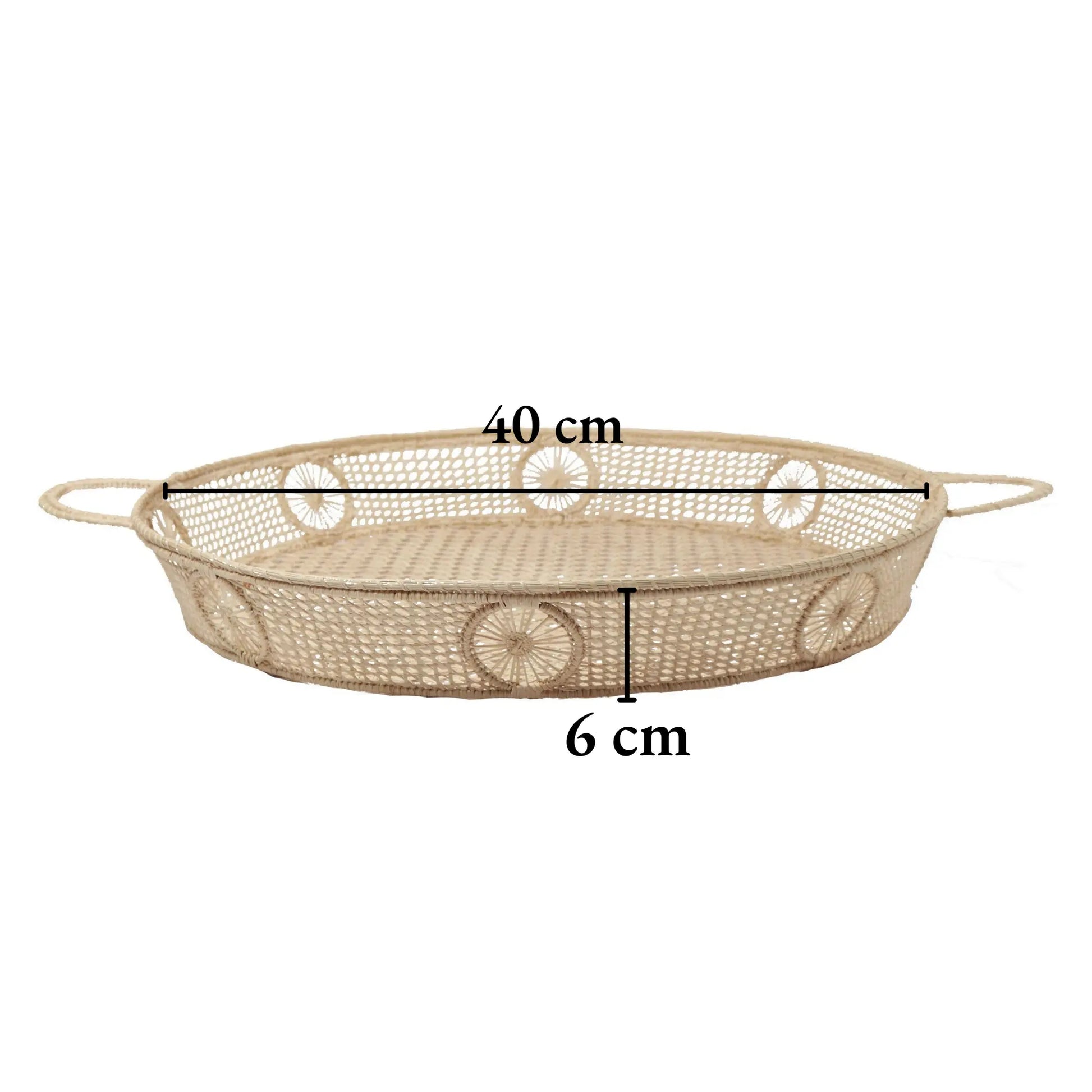 Iraca/Straw Sol Round Tray Bestofcolombia1