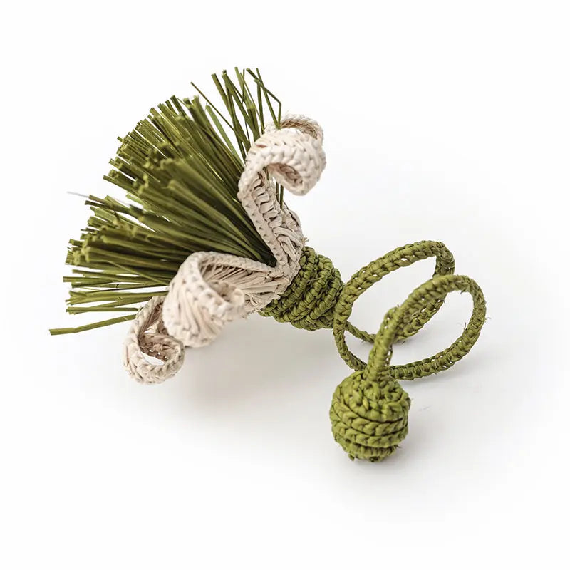 Jasmine Raffia Napkin Ring - 4 Colors Bestofcolombia1