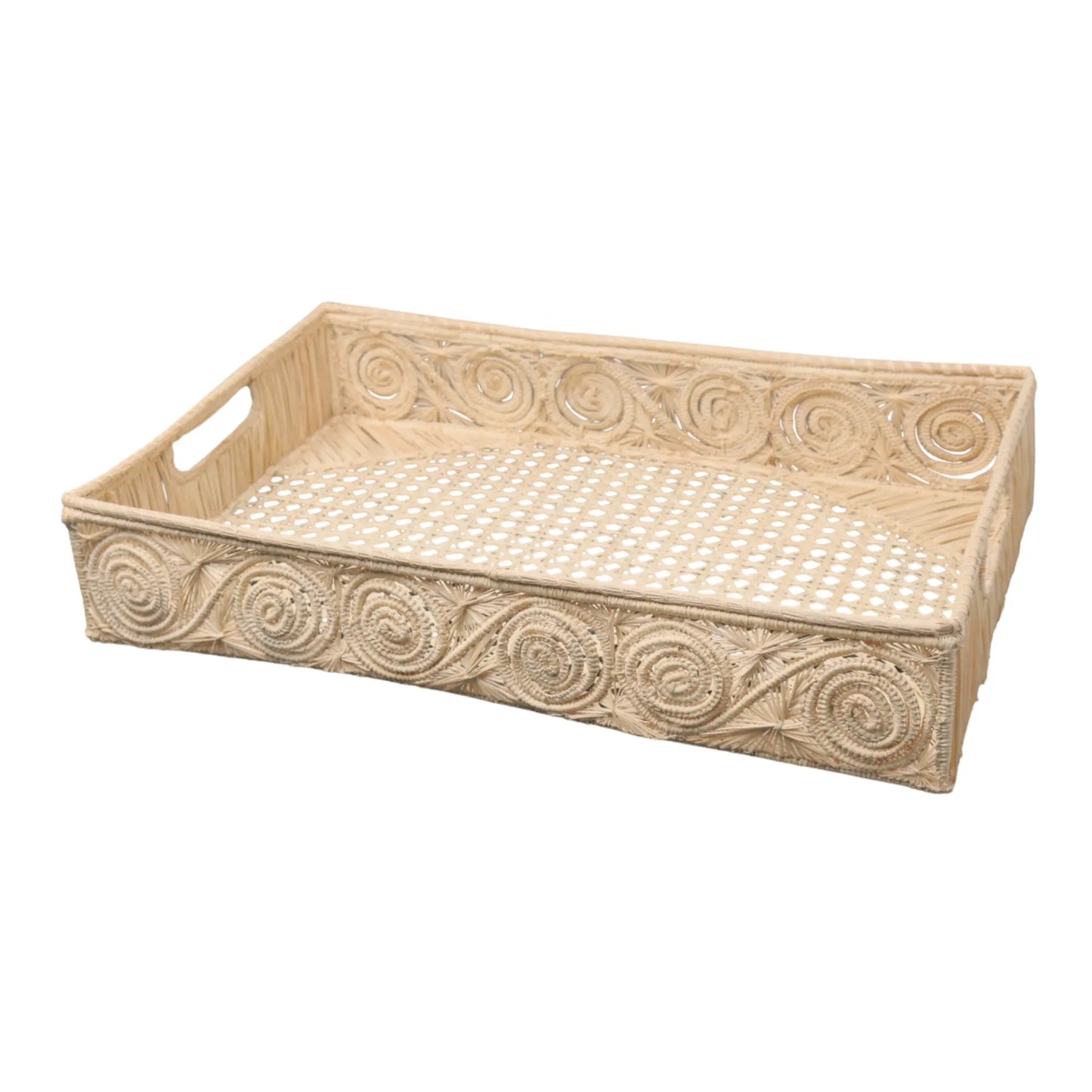 Caracol Rectangular Iraca/Raffia Tray Best of Colombia