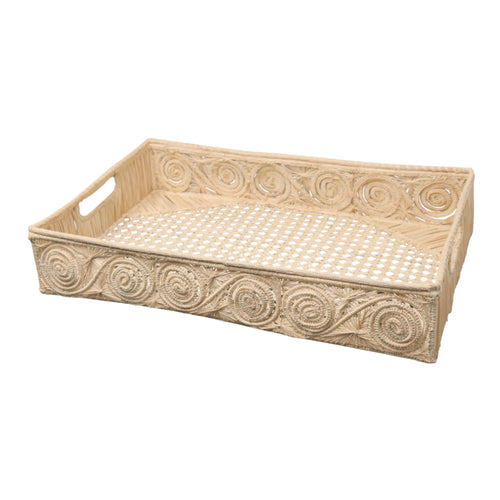 Caracol Rectangular Iraca/Raffia Tray Best of Colombia