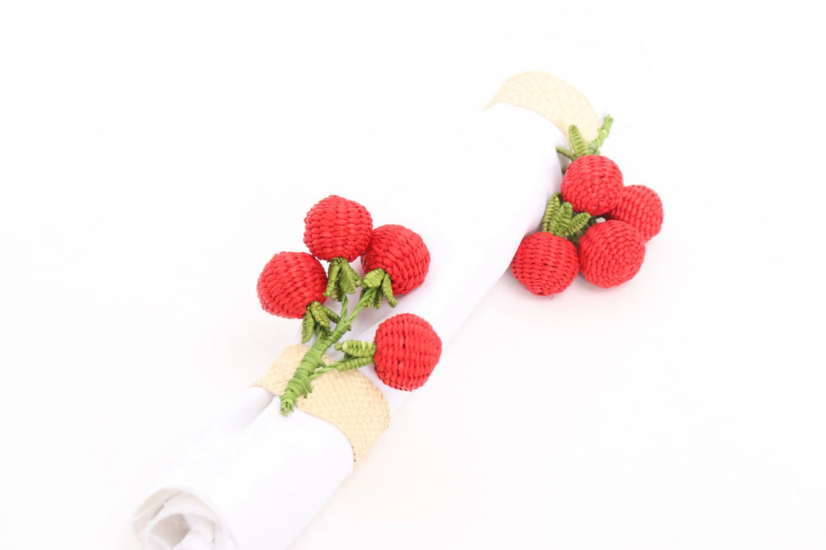 Tomato Iraca Napkin Ring Best of Colombia