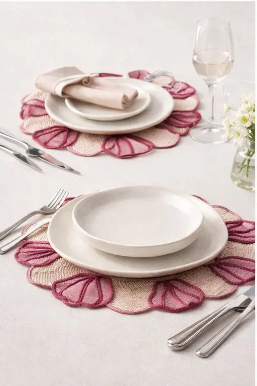 Shell Iraca/Straw Placemat — Handmade Colombian Table Decor Best of Colombia
