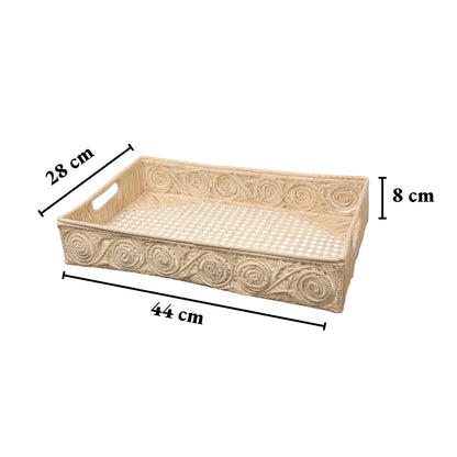 Caracol Rectangular Iraca/Raffia Tray Best of Colombia