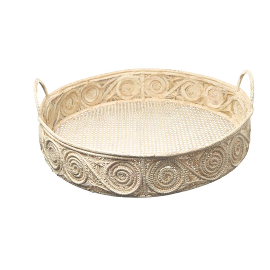 Caracoli iraca Round Tray Bestofcolombia1