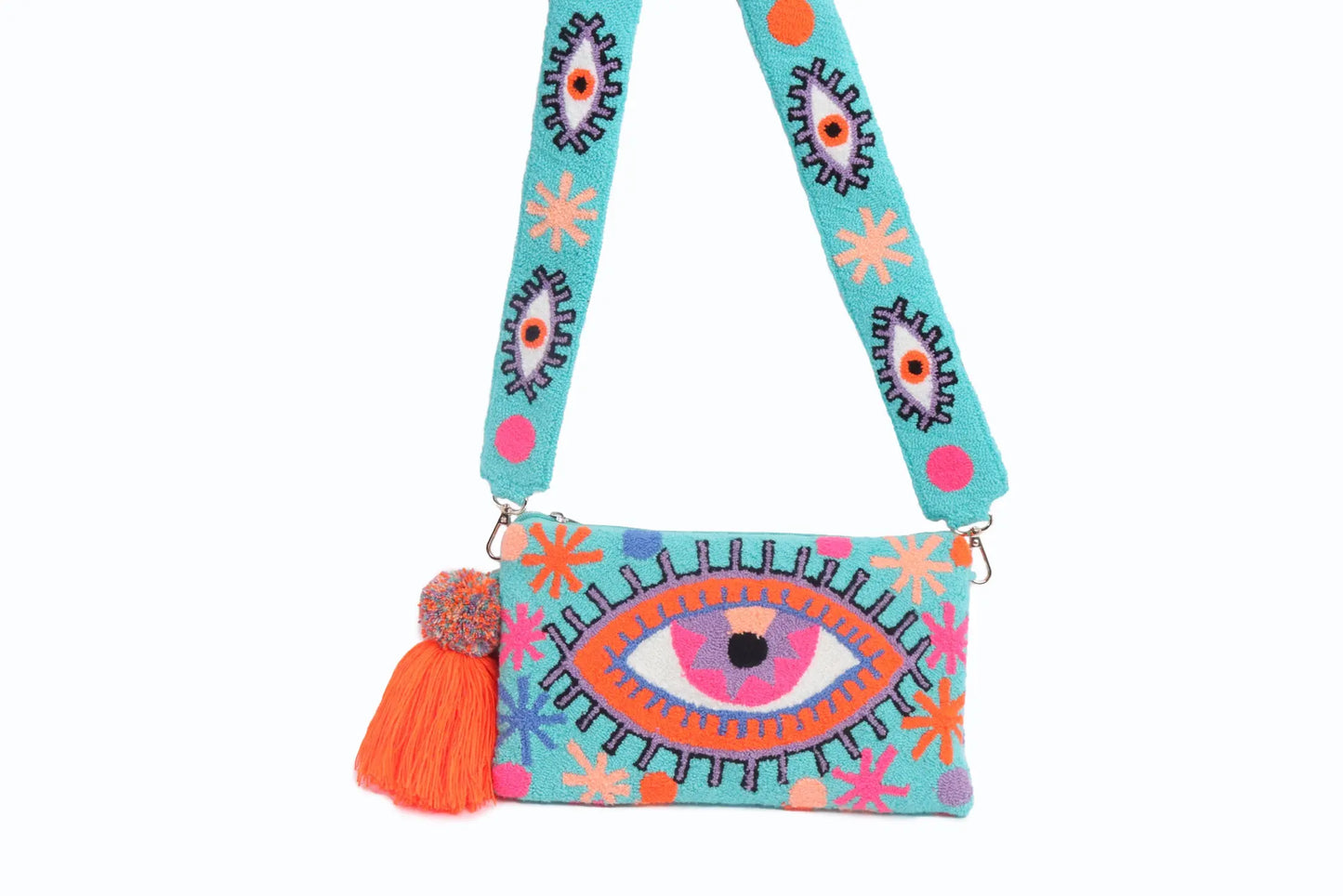 Joyful Blue Eye Clutch - Limited Edition Best of Colombia
