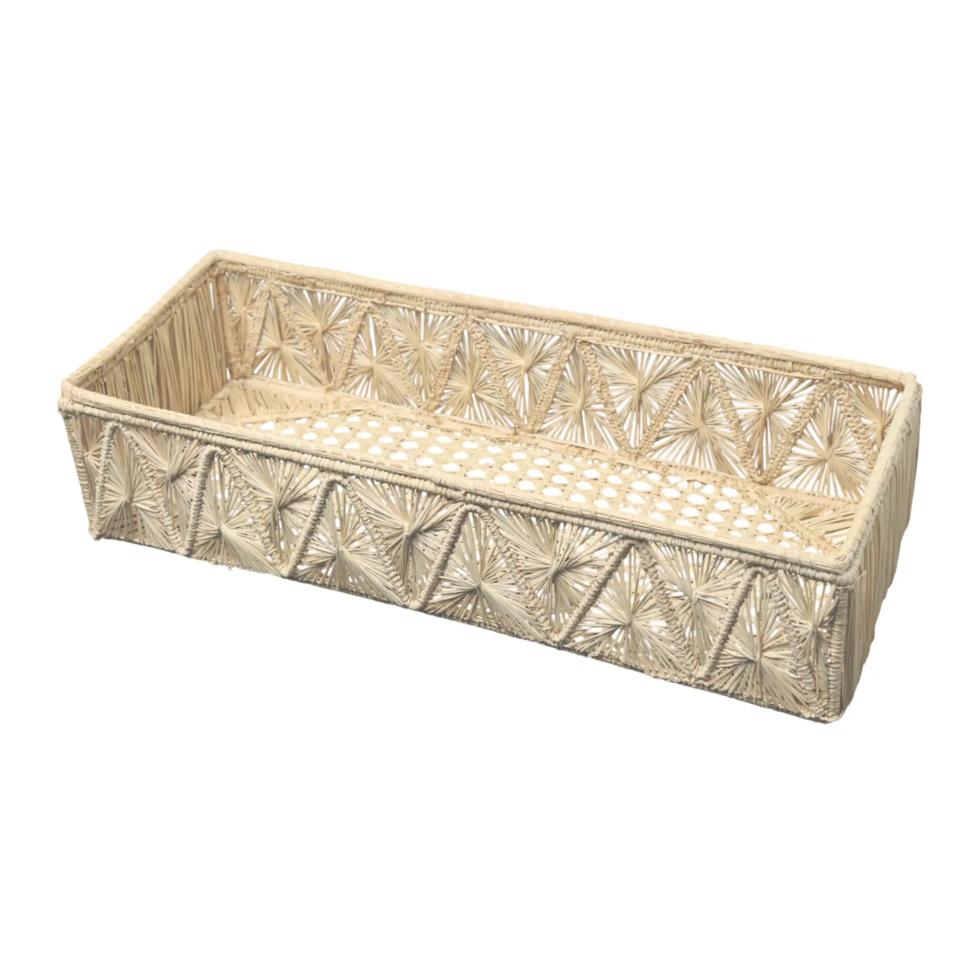 Hand woven Pyramids Iraca/Straw Tray Bestofcolombia1