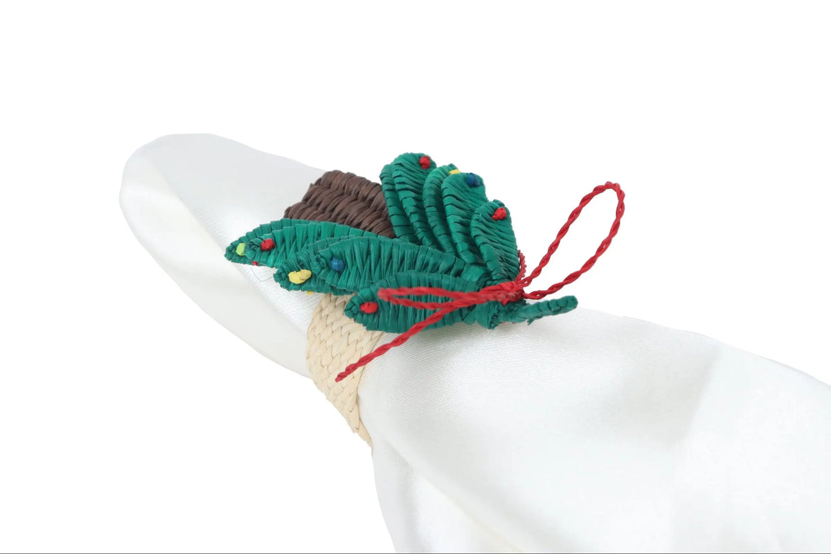 Tree Iraca Napkin Rings - Holiday Edition Bestofcolombia1