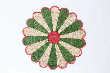 Olive & Red Sunflower Placemat - 15.5 inches Bestofcolombia1