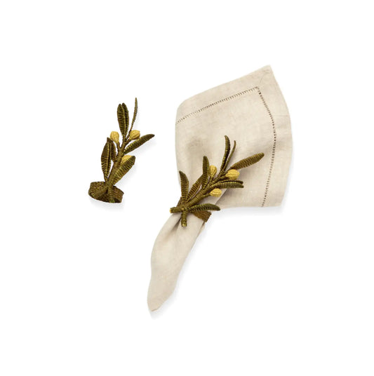 Lemon Branch Iraca/Raffia Napkin Rings Best of Colombia