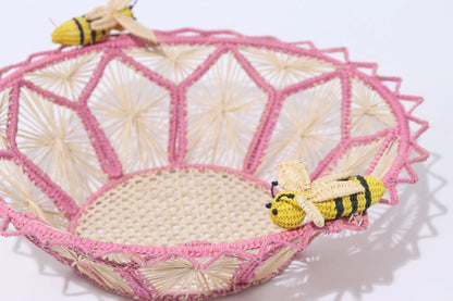 Raffia Bee Basket - 6 Colors Best of colombia