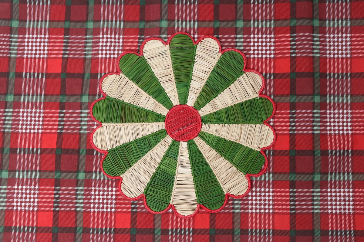 Olive & Red Sunflower Placemat - 15.5 inches Bestofcolombia1