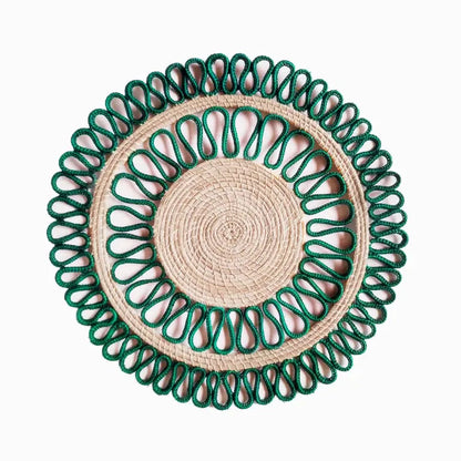 Green Swirls Placemat Set of 2 Best of Colombia