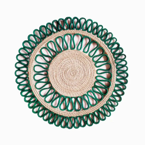 Green Swirls Placemat Set of 2 Best of Colombia