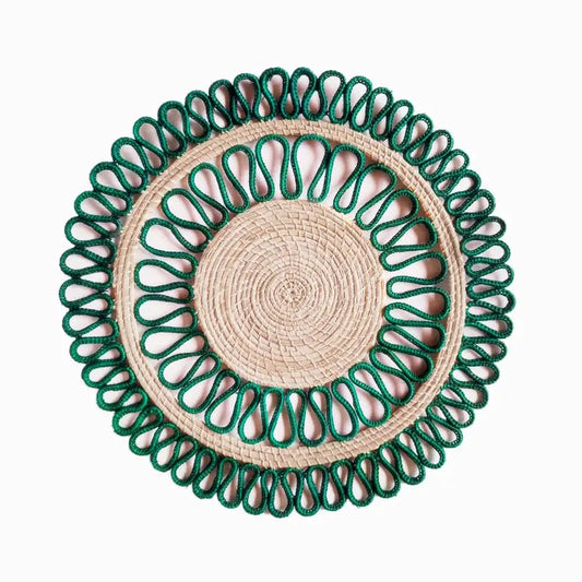 Green Swirls Placemat Set of 2 Best of Colombia