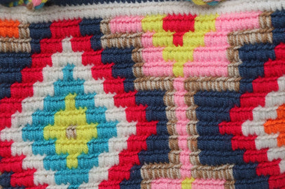 Matizada Pink Wayuu Bag - Large Best of Colombia