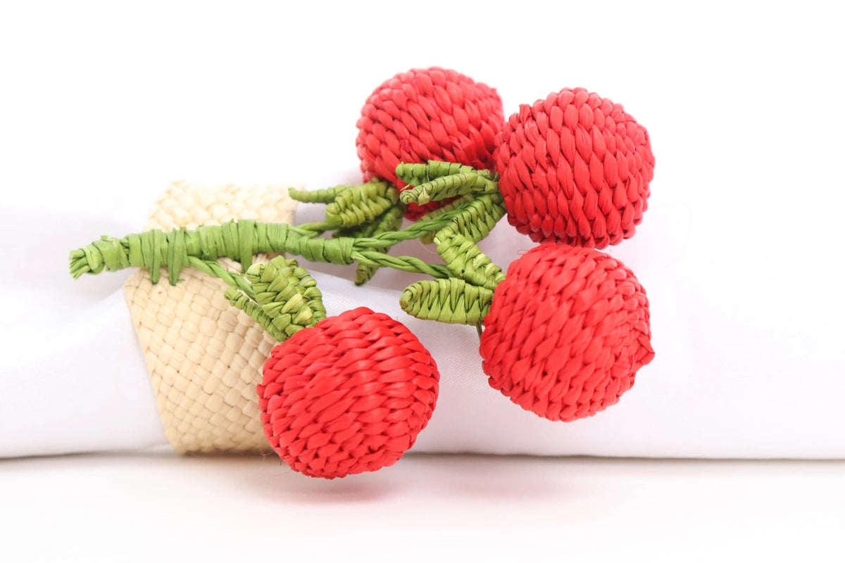 Tomato Iraca Napkin Ring Best of Colombia