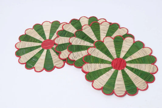 Olive & Red Sunflower Placemat - 15.5 inches Bestofcolombia1