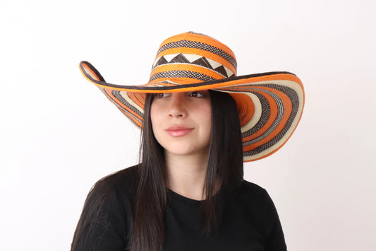 Orange Sombrero Vueltiao Hat Bestofcolombia1
