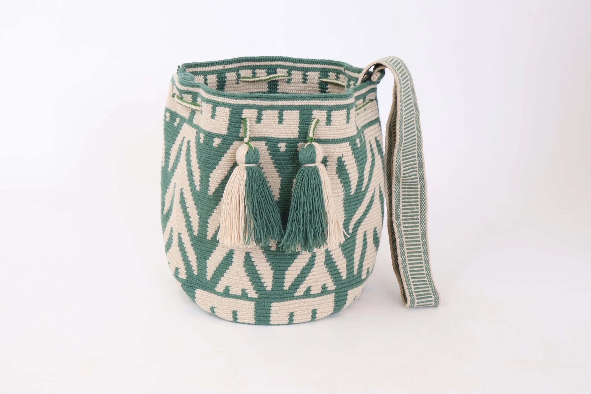 Emerald Green Wayuu Bag - Large – Best of Colombia