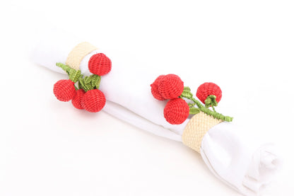 Tomato Iraca Napkin Ring Best of Colombia