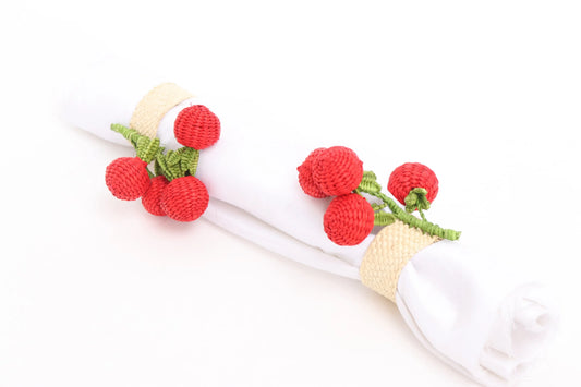 Tomato Iraca Napkin Ring Best of Colombia