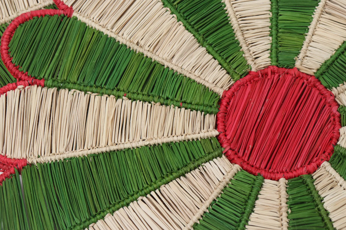 Olive & Red Sunflower Placemat - 15.5 inches Bestofcolombia1
