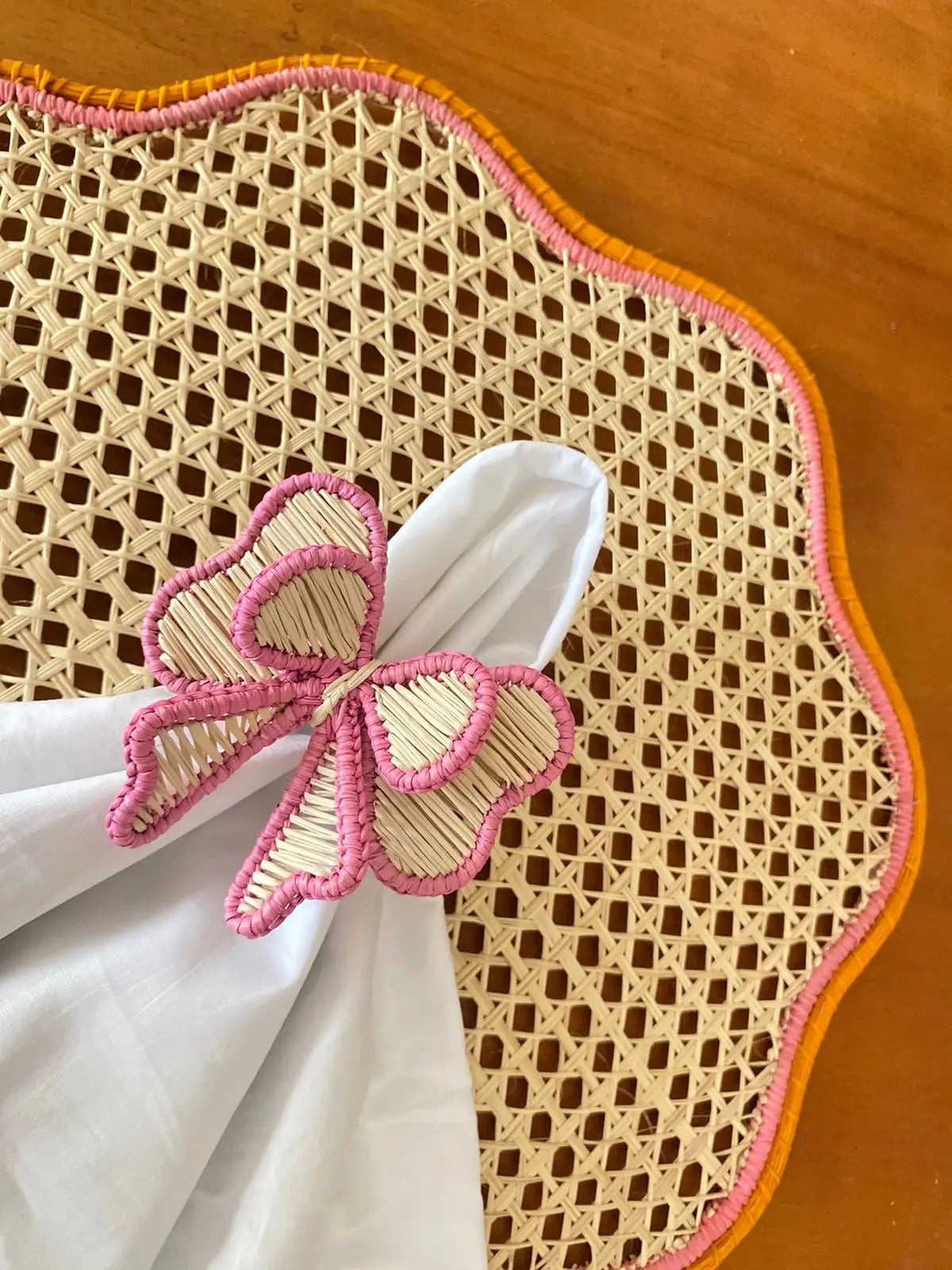 Colorfull Bow Tie Napkin Ring 10+ colors Best of Colombia