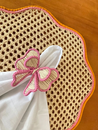 Colorfull Bow Tie Napkin Ring 10+ colors Best of Colombia